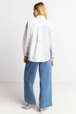 Weiße Bluse Mit Bindekragen<Rich & Royal