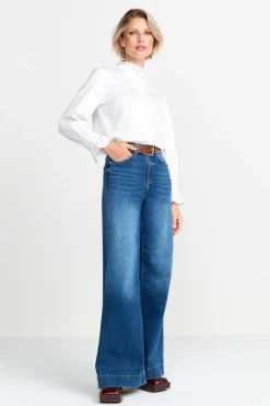 Weiße Bluse Mit Rüschenkragen<Rich & Royal New