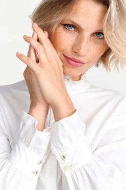 Weiße Bluse Mit Rüschenkragen<Rich & Royal New