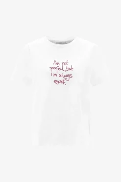 Weißes Statement-T-Shirt<Rich & Royal Sale