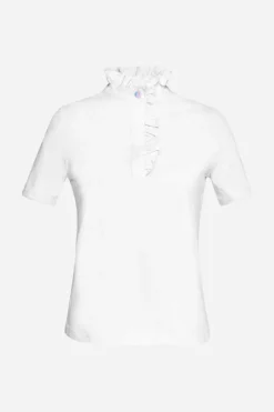Weißes T-Shirt Mit Frill-Kragen<Rich & Royal Sale