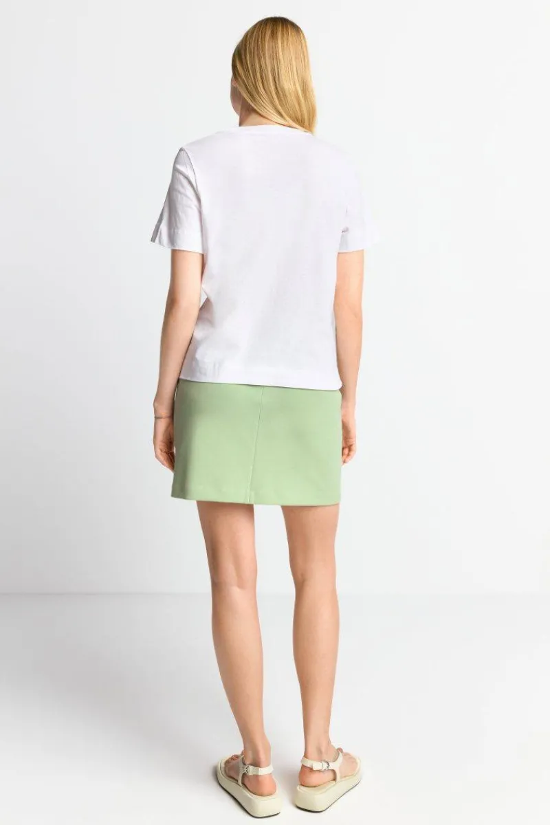 Weißes T-Shirt Mit Print<Rich & Royal New