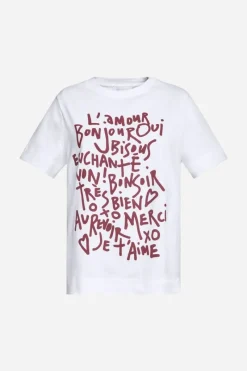 Weißes T-Shirt Mit Statement-Print<Rich & Royal Hot