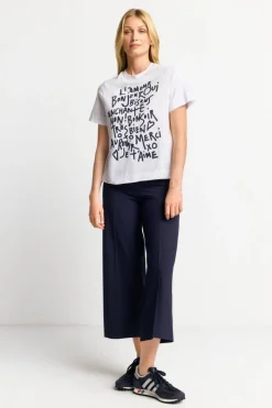 Weißes T-Shirt Mit Statement-Print<Rich & Royal Hot