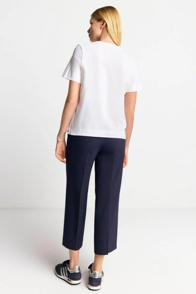 Weißes T-Shirt Mit Statement-Print<Rich & Royal Hot