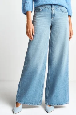 Wide Leg Denim Mit Passe<Rich & Royal Hot