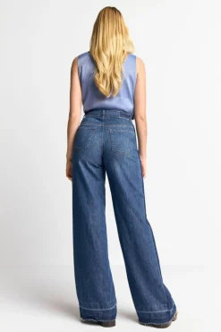 Wide Leg Denim Mit Seitenstreifen<Rich & Royal New